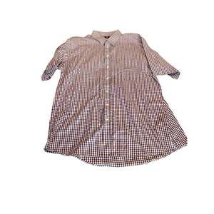 Stafford men’s button up size 17.5 Regular Fit 17 1/2 Travel easy care